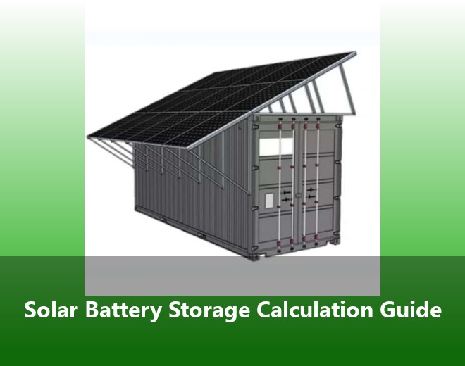 Solar Battery Storage Calculation Guide